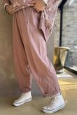 Lagen Classic Sweatshirt Barrel Pant Antique Rose